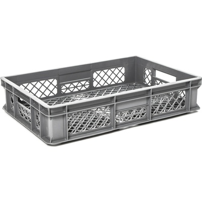 PK Group prepravka Euro perforovaná 21L 600 x 400 x 110 mm šedá