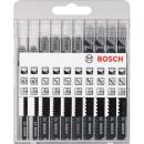 Bosch 2607010629 Súprava pílových plátkov pre priamočiare píly Basic for Wood 10 ks