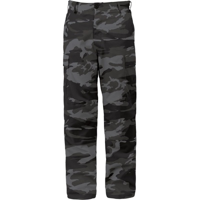 Kalhoty Rothco BDU black camo