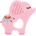Lorelli Силиконова гризалка Lorelli Baby Care - Слонче Lucky, розова (10210830002)