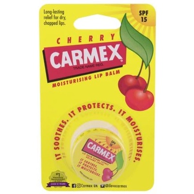 Carmex Cherry SPF15 хидратиращ балсам за устни с вкус на череша 7.5 гр