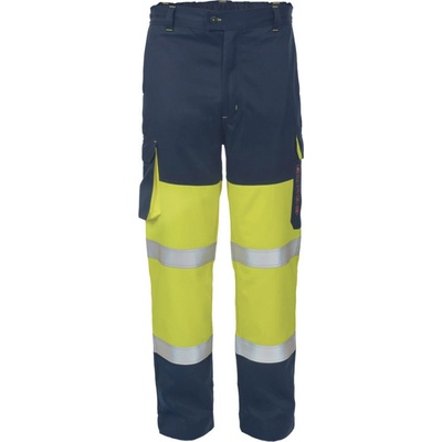 Cerva Tap Pm Hv Multinormné nohavice HI VIS žltá navy