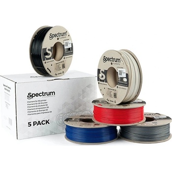 Spectrum 3D ASA 275, 1,75mm, 5x250g, 80749, mix Polar White, Deep Black, Silver Star, Nav