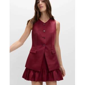 Marks & Spencer Блестяща жилетка без яка Marks & Spencer червена Marks & Spencer | Cherven | ЖЕНИ | 6
