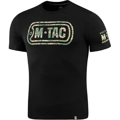 M-Tac tričko s logom krátky rukáv čierne