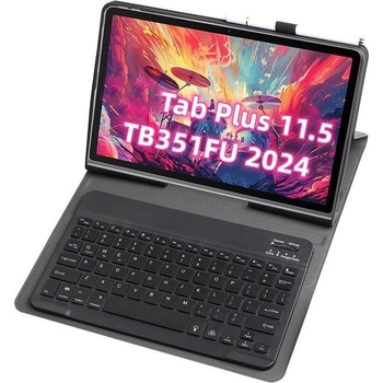 Lenovo Bluetooth Клавиатура-Калъф за Lenovo Tab Plus 11.5 - Отделяема, Стойка, Мултипойнт, Вкл. Протектор