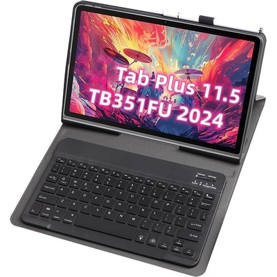 Lenovo Bluetooth Клавиатура-Калъф за Lenovo Tab Plus 11.5 - Отделяема, Стойка, Мултипойнт, Вкл. Протектор