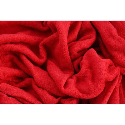HW Logistic TOP Q froté prostěradlo červené 180x200