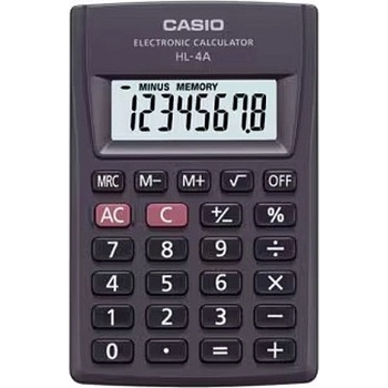 Casio HL-4A-B 8-digit pocket calculator 56x87mm black (ARBCAIKLK0044)