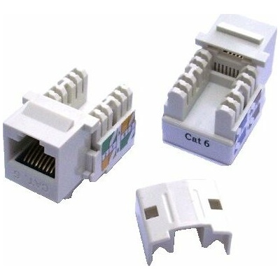 DATACOM Keystone RJ45 UTP CAT6 (DUAL) MINI bílý