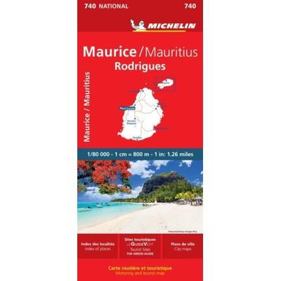 Maurice Mauritius - Michelin National Map 740