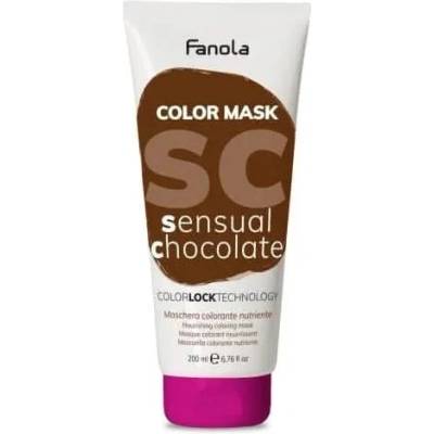 Fanola Color Mask Цветна подхранваща и хидратираща маска, Sensual Chocolate, 200 ml