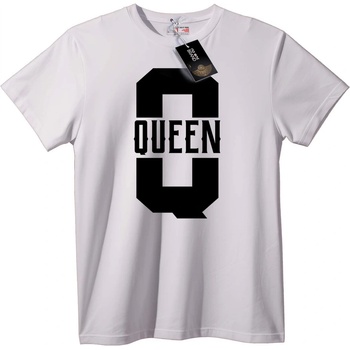 NOONEBRAND Тениска Кралица Буква Q - S, Black