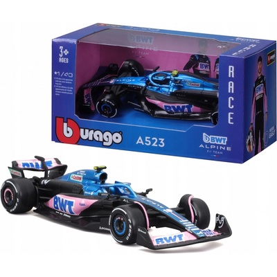 Bburago RACE Formula F1 BWT Alpine F1 Team A523 2023 10 Pierre Gasly 1:43 – Zboží Dáma