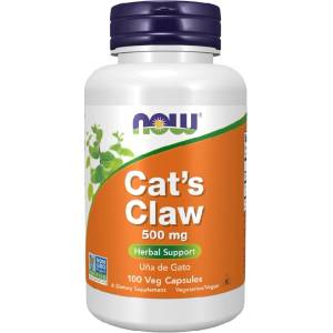 NOW NOW Cats Claw 500mg, 100 Veg Capsules