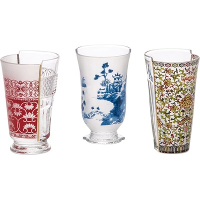 Seletti Чаша за вода HYBRID CLARICE, комплект 3 бр. , 15 см, Seletti (SLT09735)
