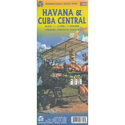 plán Havana 1:12 t., Cuba Central 1:420 t. ITM
