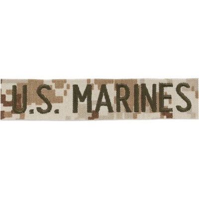 MILITARY RANGE Nášivka "U.S MARINES" VELCRO MARPAT DESERT