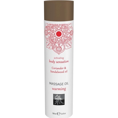 Shiatsu warming hřejivý koriand & santalové dřevo Masážní olej 100 ml