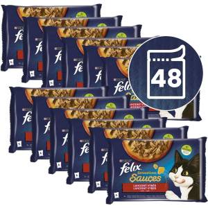 FELIX Капсули FELIX Sensations Sauces, вкусен избор в сос 48 x 85 г