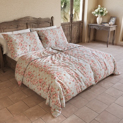 Kvalitex bavlna povlečení Provence Collection Rosálie zelená 240x200 70x90