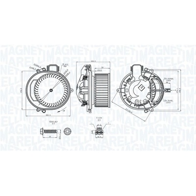 MAGNETI MARELLI vnitřní ventilátor 069412722010
