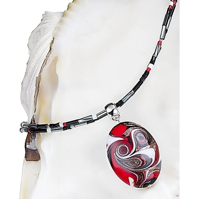 Lampglas Magický náhrdelník Mayan Love s perlou NP37