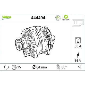 generátor VALEO 444494