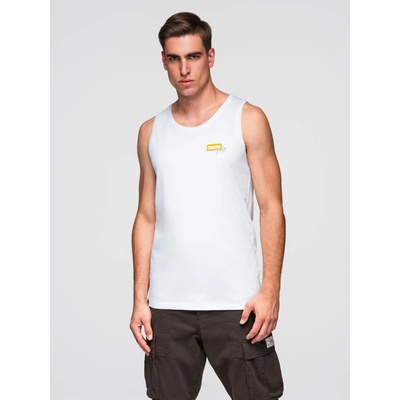 Ombre Clothing Мъжки памучен потник Summer Vibe с принт Ombre Clothing Ombre Clothing | Byal | МЪЖЕ | S