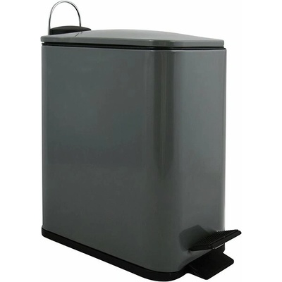 Spirella pedálový odpadkový koš Erik, matný šedý, ocel, 5 l