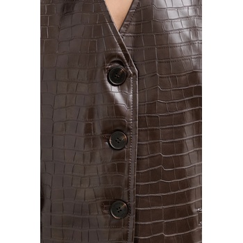 Isabelle Blanche Елек isabelle blanche в кафяво с едно копче is25fw-c027-t006 (is25fw.c027.t006)