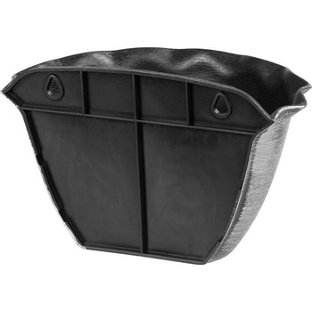Kvetináč Strend Pro Wave, 26x18 cm, strieborný, metalický efekt, závesný