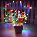 ISO 11396 Vianočný svietiaci struny Solárne 200 LED multicolor 22m