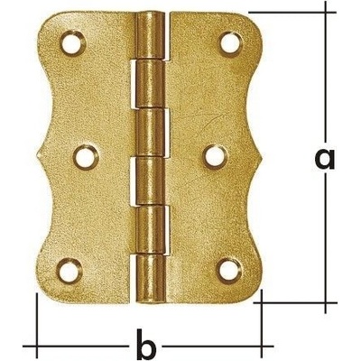 DO závěs stavební ozdob.80x55x1.5mm DOMAX