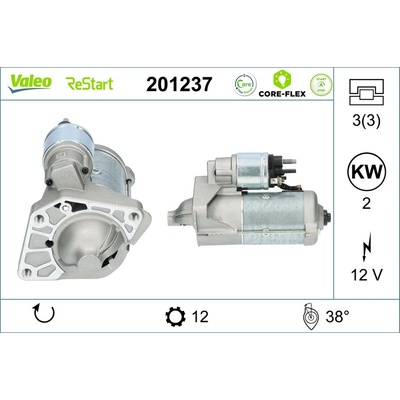 Štartér VALEO 201237