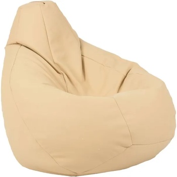 Image 1 of Pufrelax Пуф круша, 220л. , Nirvana Hobbit - Teteron Beige, За открито, Перящ се калъф, Пълнеж от Полистиролни перли