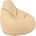 Pufrelax Пуф круша, 220л. , Nirvana Hobbit - Teteron Beige, За открито, Перящ се калъф, Пълнеж от Полистиролни перли