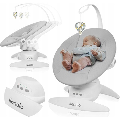 Elektrické lehátko/houpačka s otáčením o 360° a ovládacím panelem, 0-9 kg Lionelo Iris