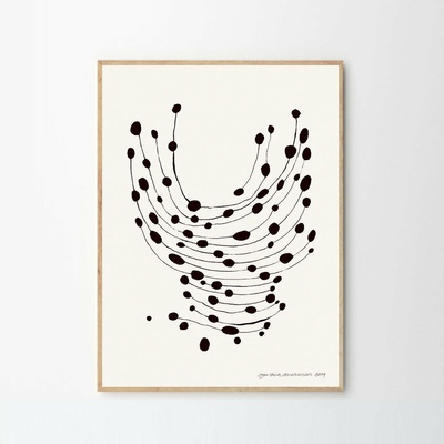 Moikka Plagát Dancing Dots by Leise Dich Abrahamsen 40x50 cm