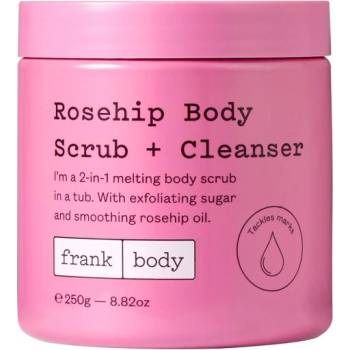 Frank Body Почистващ скраб за тяло с шипка, 250 g