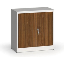 Alfa 3 Zvárané skrine s lamino dverami, 800 x 800 x 400 mm, RAL 7035/orech