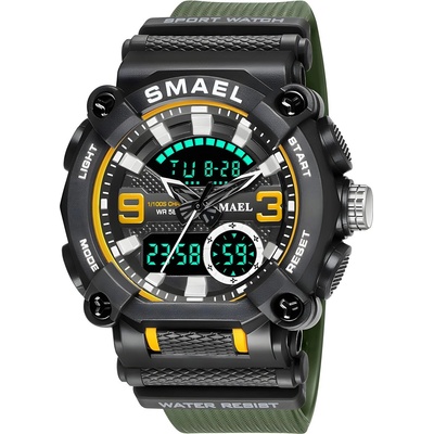 SMAEL Часовник smael fo-14148 - Зелен / Черен kp14148