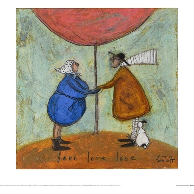 Umelecká tlač Sam Toft - Love, Love, Love, 40 × 40 cm