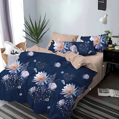 EmonaMall Двулицево спално бельо EmonaMall, 6 части - Модел S16799 (S16799-33333d)