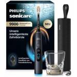 Philips Sonicare Next-Generation DiamondClean 9900 Prestige Electric Toothbrush - intelligent feedback on brushing coverage, smart pressure control, 24 settings, Quartz Black, HX9813/92