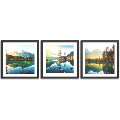 Obraz v ráme Krajina, 30 × 30 cm, set 3 ks, OB-14917