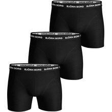 Björn Borg Shorts Solid 3P Čierny