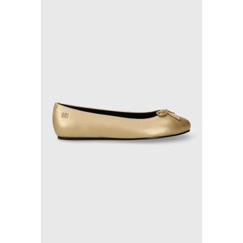 Tommy Hilfiger Кожени балеринки Tommy Hilfiger ESSENTIAL GOLDEN BALLERINA в златисто FW0FW07865 (FW0FW07865)