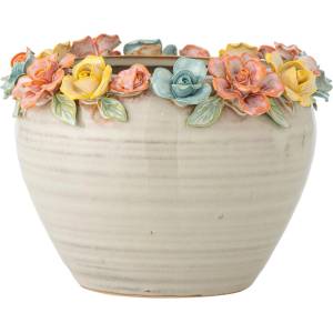 Bloomingville Глинено ръчно рисувано покритие за кашпа ø 19, 5 cm Eanna - Bloomingville (82063090)