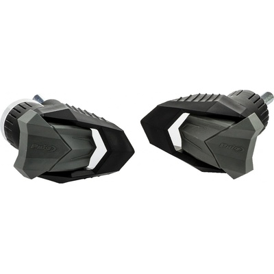 Pádové protektory rámu PUIG R19 20813N černý s šedou gumou